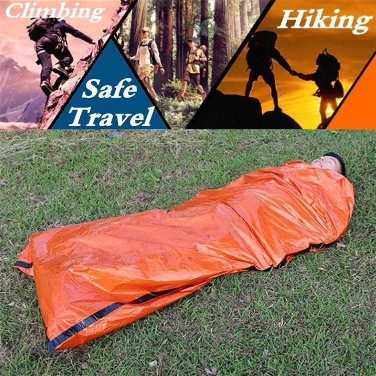 Emergency Survival Sleeping Bag Waterproof Thermal Mylar Outdoor Rescue Gear