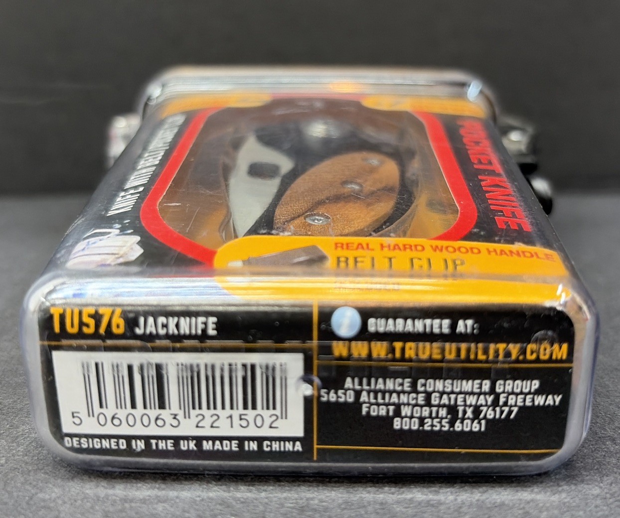 True Utility “JacKnife” TU576 SS Knife, Lock, Wood Grips: Great for EDC!!