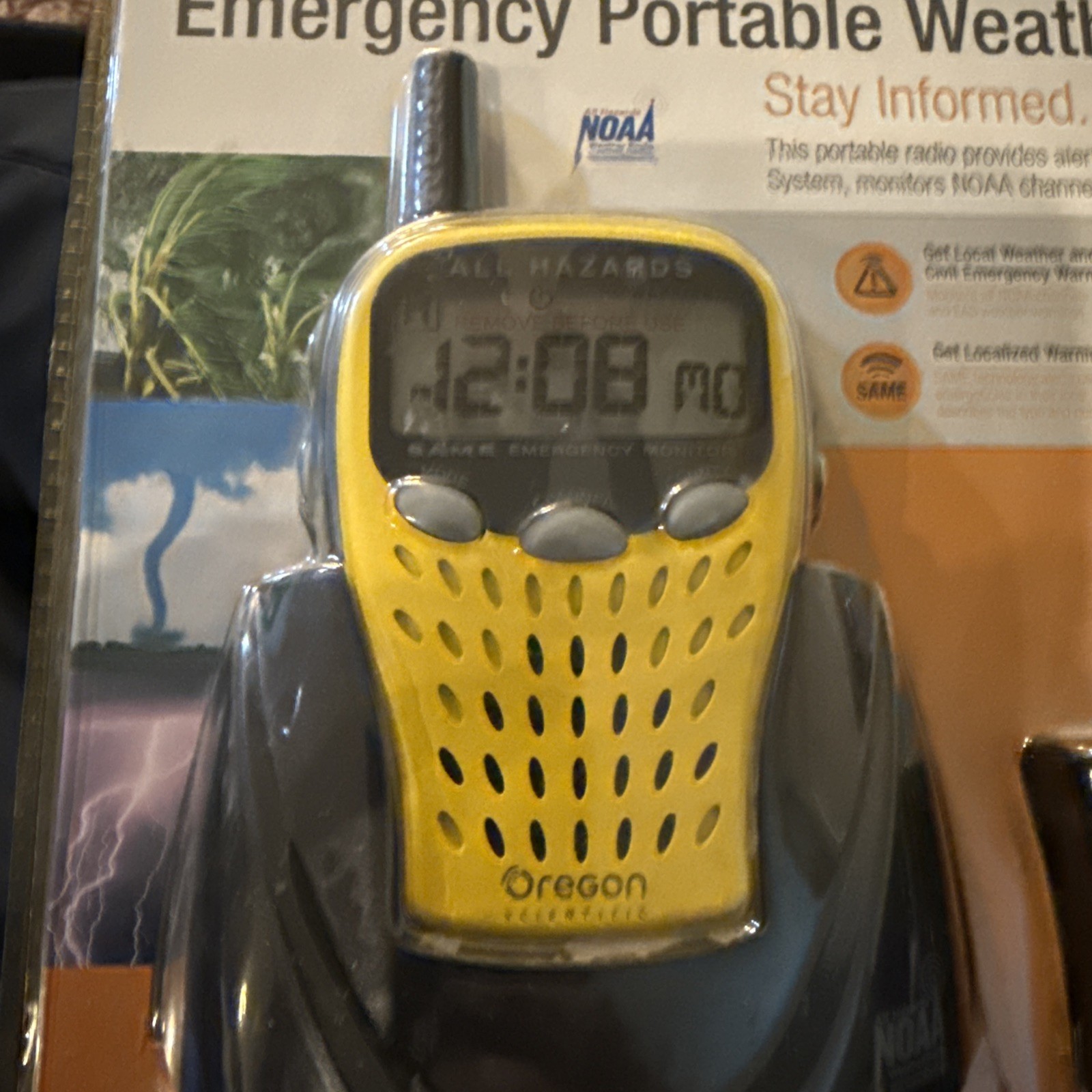 Oregon Scientific Emergency Portable Weather Radio WR601N NOAA All Hazards – New