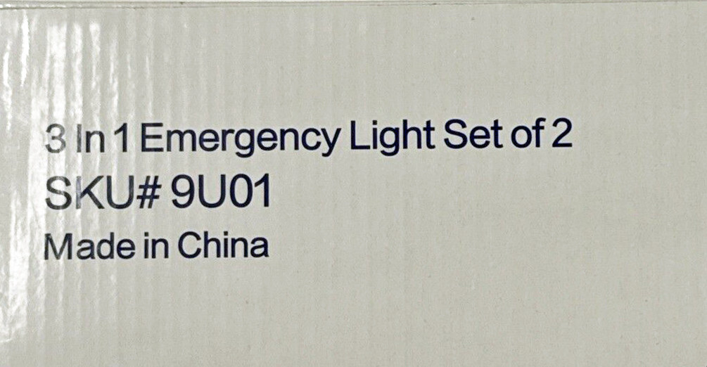 Smart Home 3 in 1 Emergency Light • Set Of 2