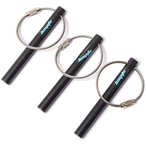 Survival Drilled Ferrocerium Ferro Rod Flint Fire Starter Rods 3.14 In Pack of 3