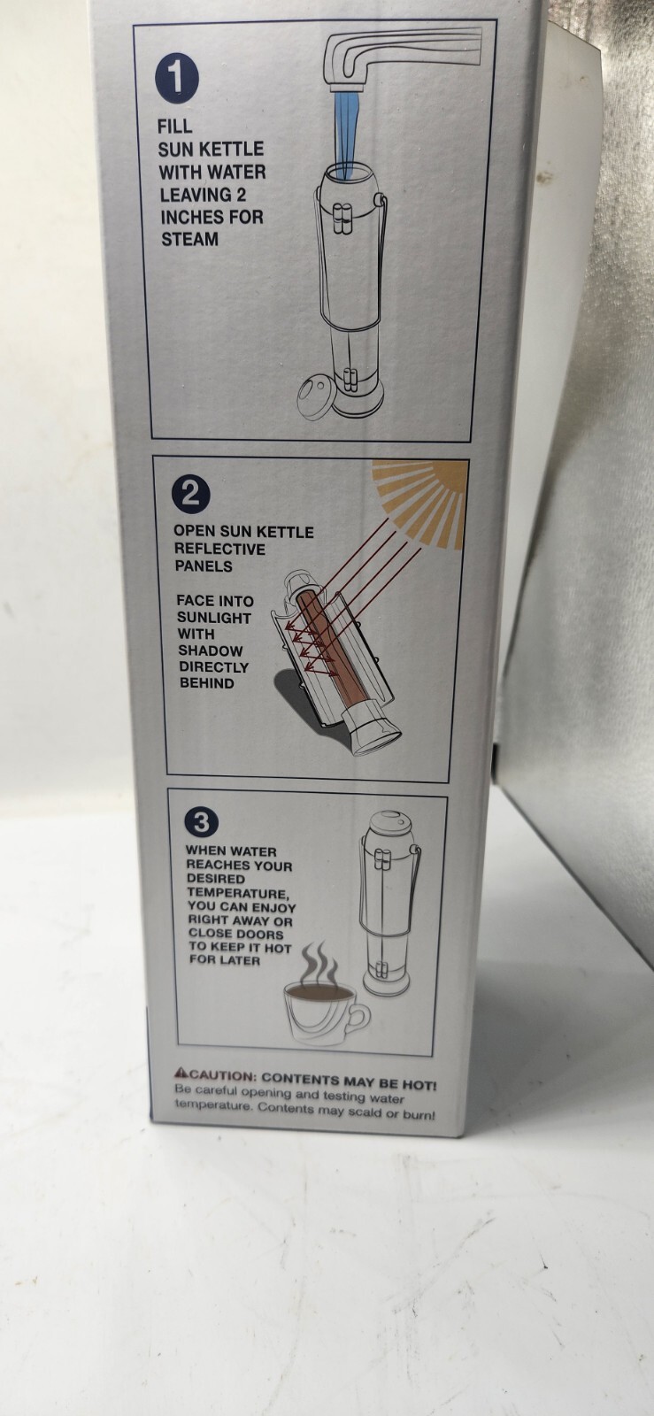 New 4Patriots Sun Kettle Rocket Solar Thermos Cooker Water Heater 4 Survival