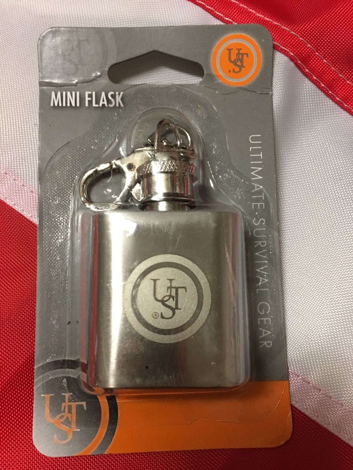 Mini Flask keychain 1oz emergency survival gear novelty 20-12080 UST travel GIFT