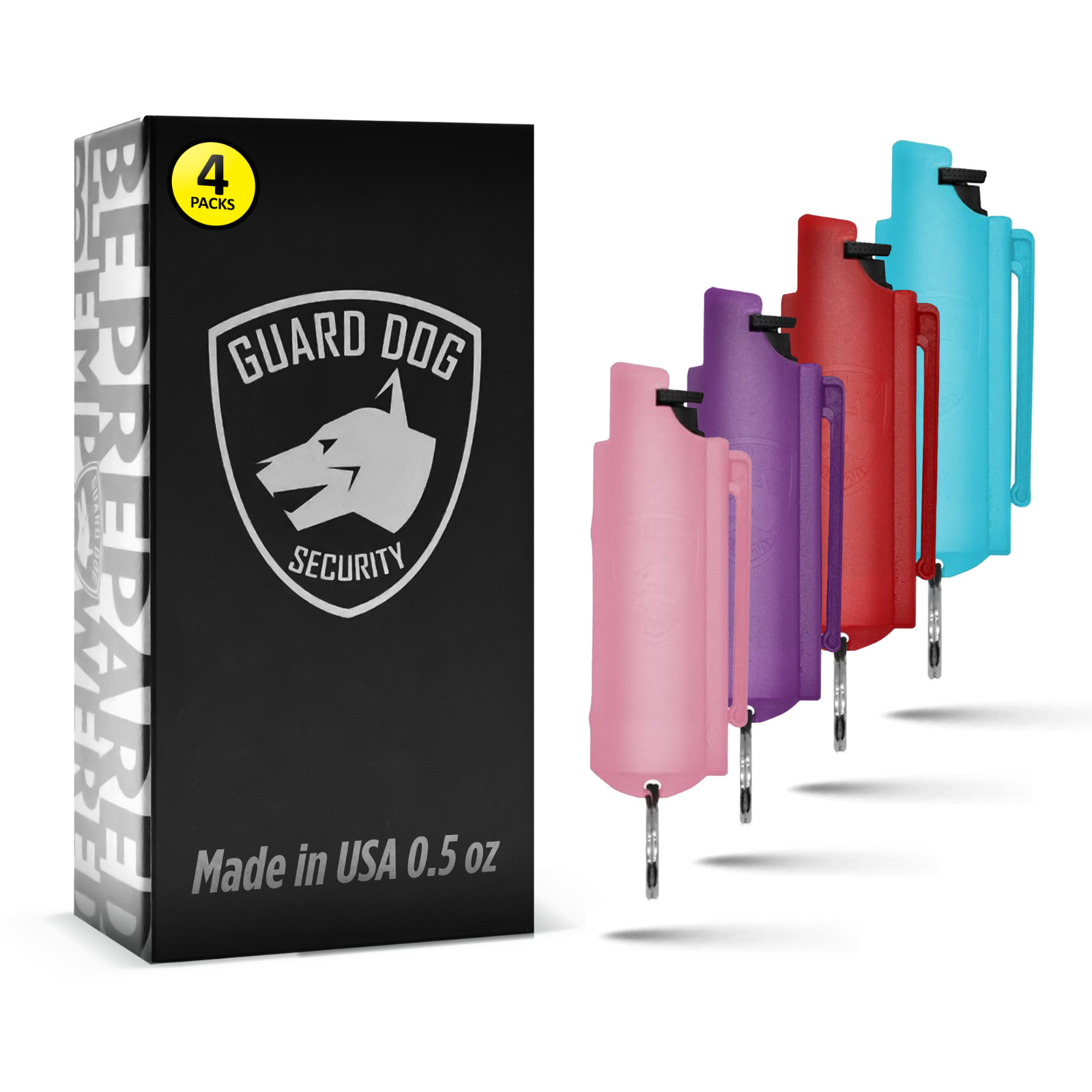 Quick Action Pepper Spray Hard Case with belt clip | 8 Pack
