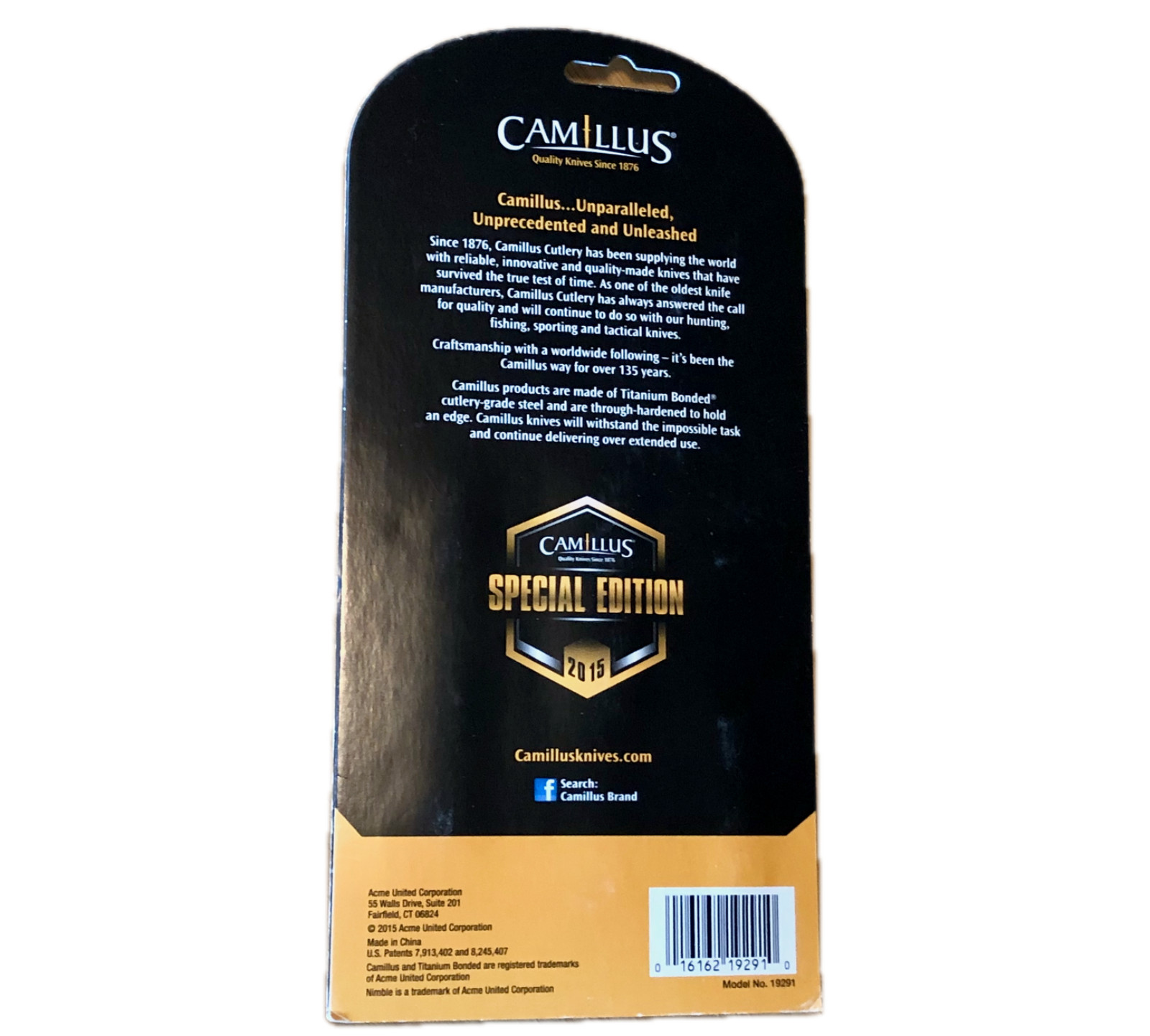 Camillus Nimble 6.5″ Survival Knife Set Keychain Whistle Compass Firestarter