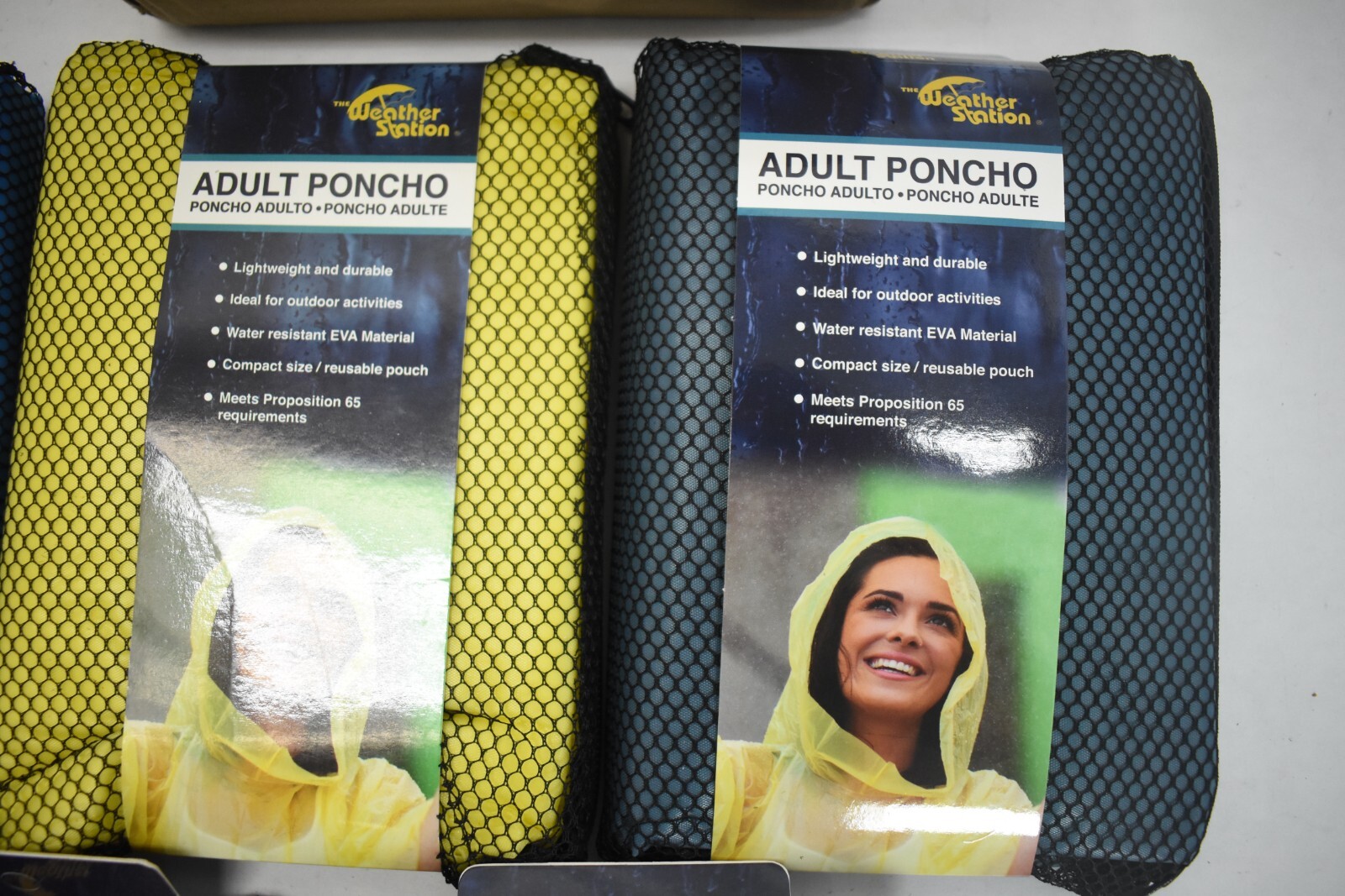 Lot of 5 The Weather Zone 3100 Rain Ponchos Assorted Colors One Size Fits All