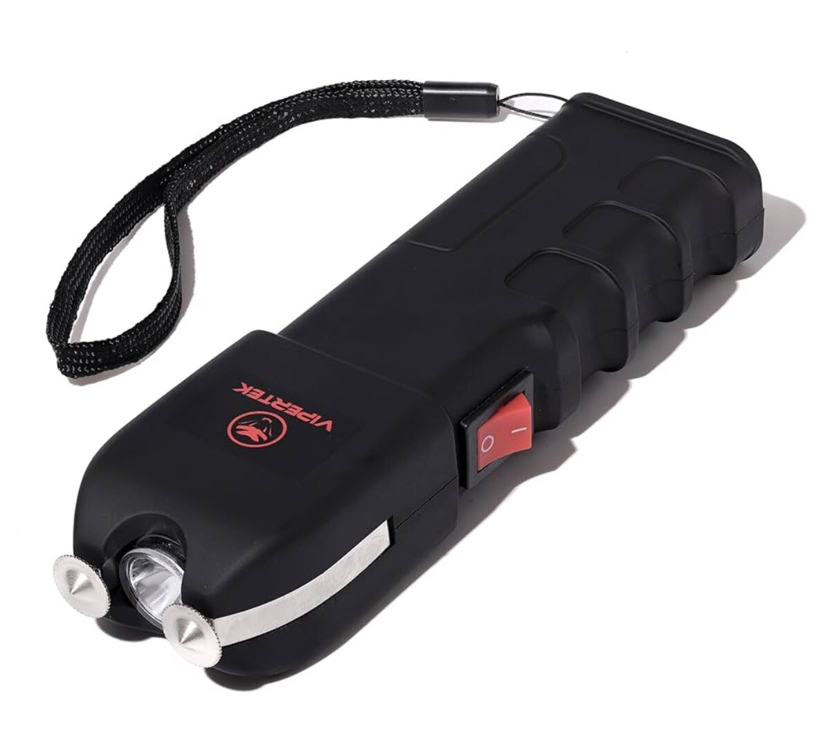 VIPERTEK 700BV Rechargeable Stun Gun with 2 APE Keyring Pepper Spray