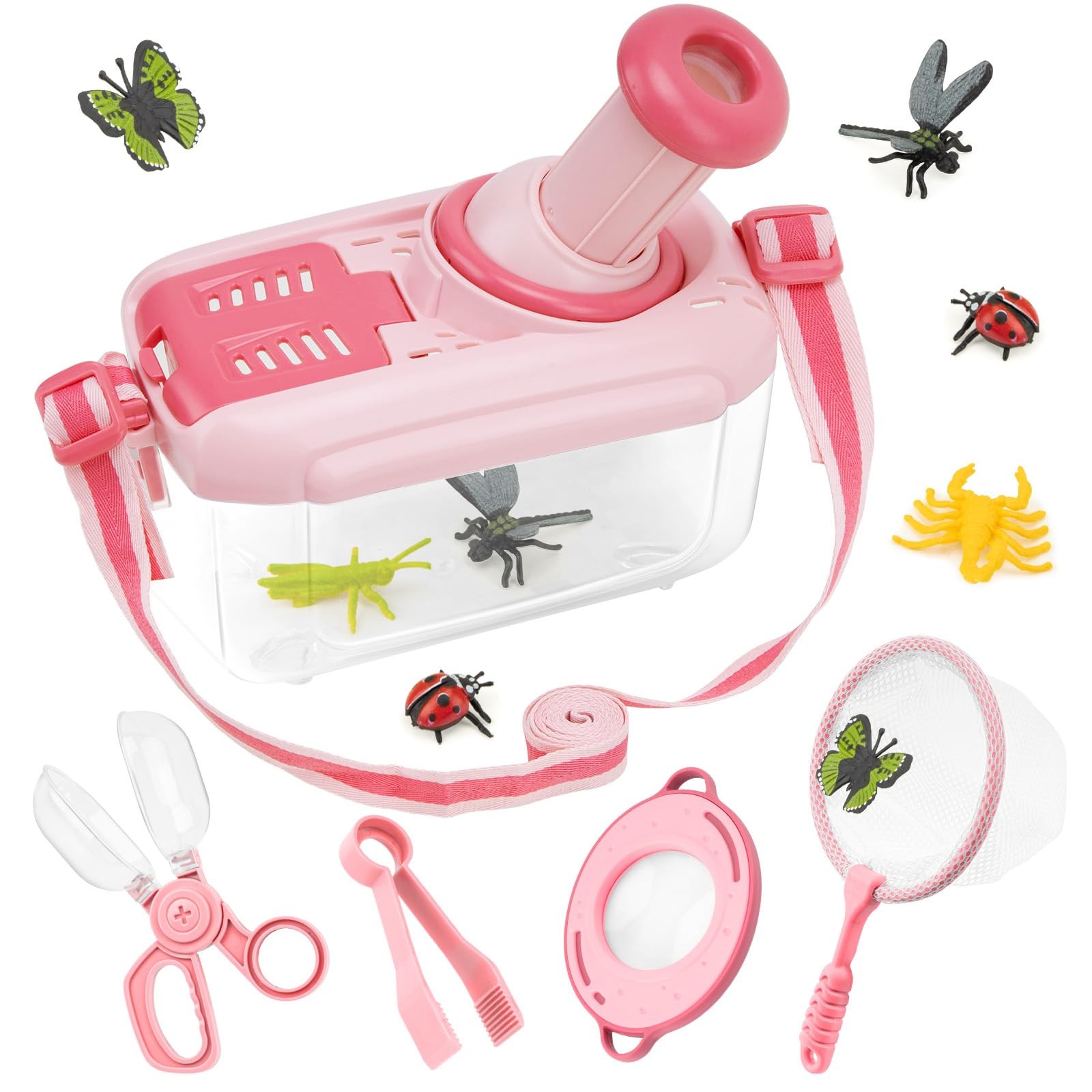 Explorer Set for Kids Ages 4 and Up, Explorer Set with Insect Observation Box, Magnifier…