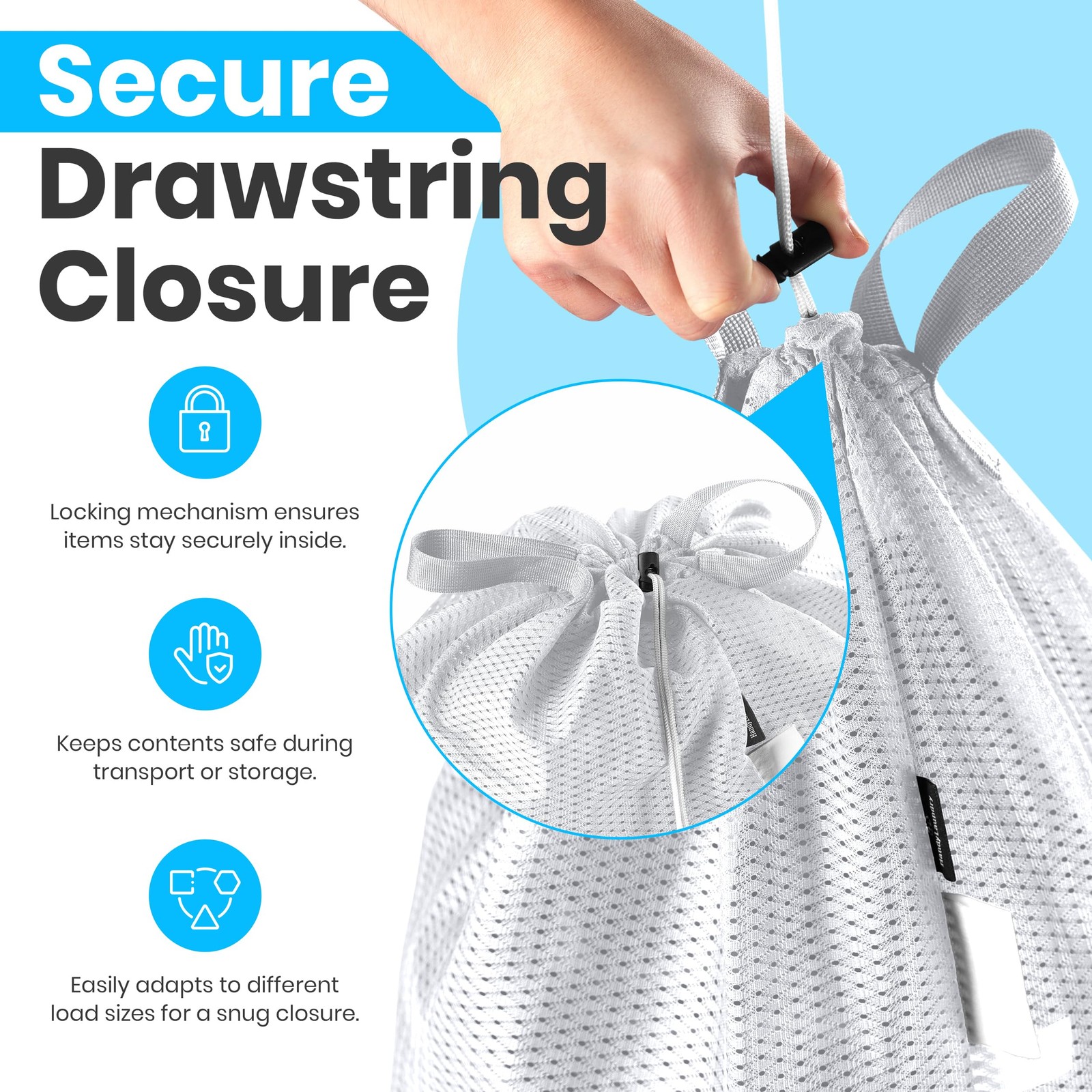 Handy Laundry Mesh Bags 24 x 36 Inches, 2-Pack – Extra 2-Pack, White
