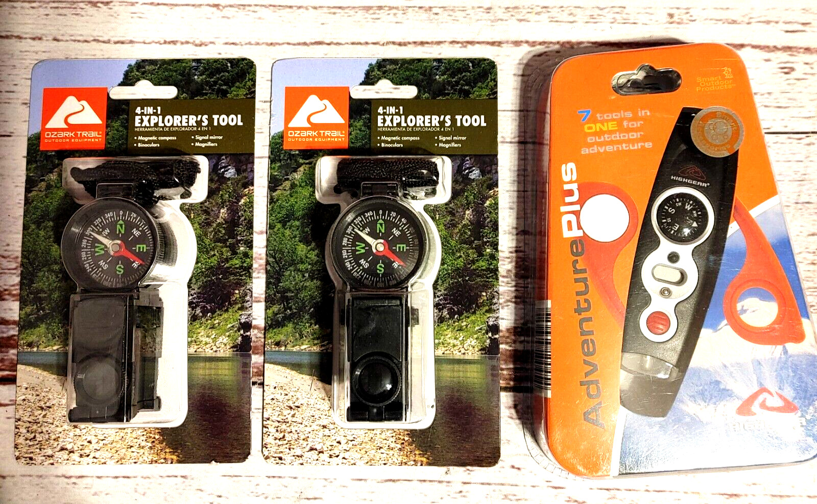 Survival Multi Tool lot for Camping/Hiking. Adventure Plus and Ozark Trail.