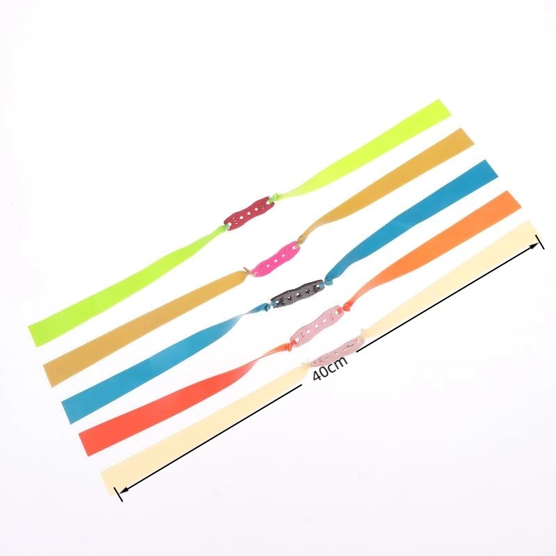 10Pcs Large Slingshot Hunting Powerful Flat Rubber Band 0.8/1mm High Elasticity