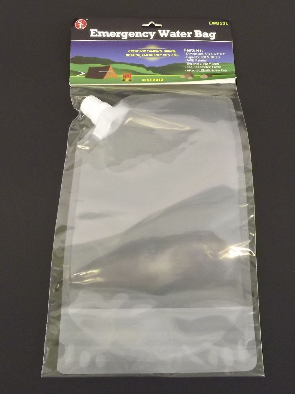 New 500 Milliliter Emergency Water Bag Camping Hiking Survival Water Bag