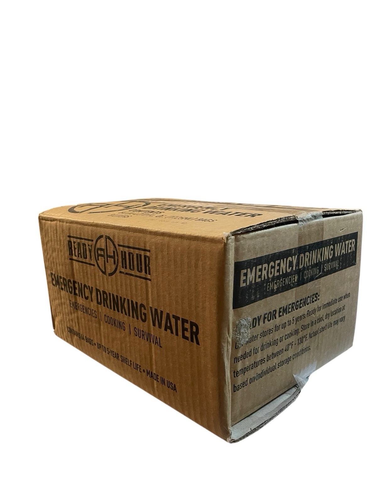 Ready Hour 2 Packs 72-Hour Survival Kit + 64 Emergency Drinking Water Packs NIB