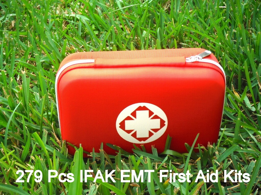 279 Pc First Aid Kit Tactical Emergency Trauma Military Survival Travel EVA Hard