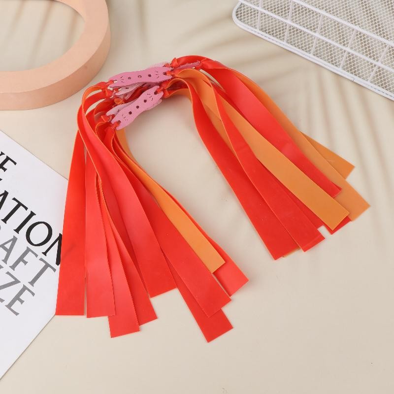 10Pcs Large Slingshot Hunting Powerful Flat Rubber Band 0.8/1mm High Elasticity