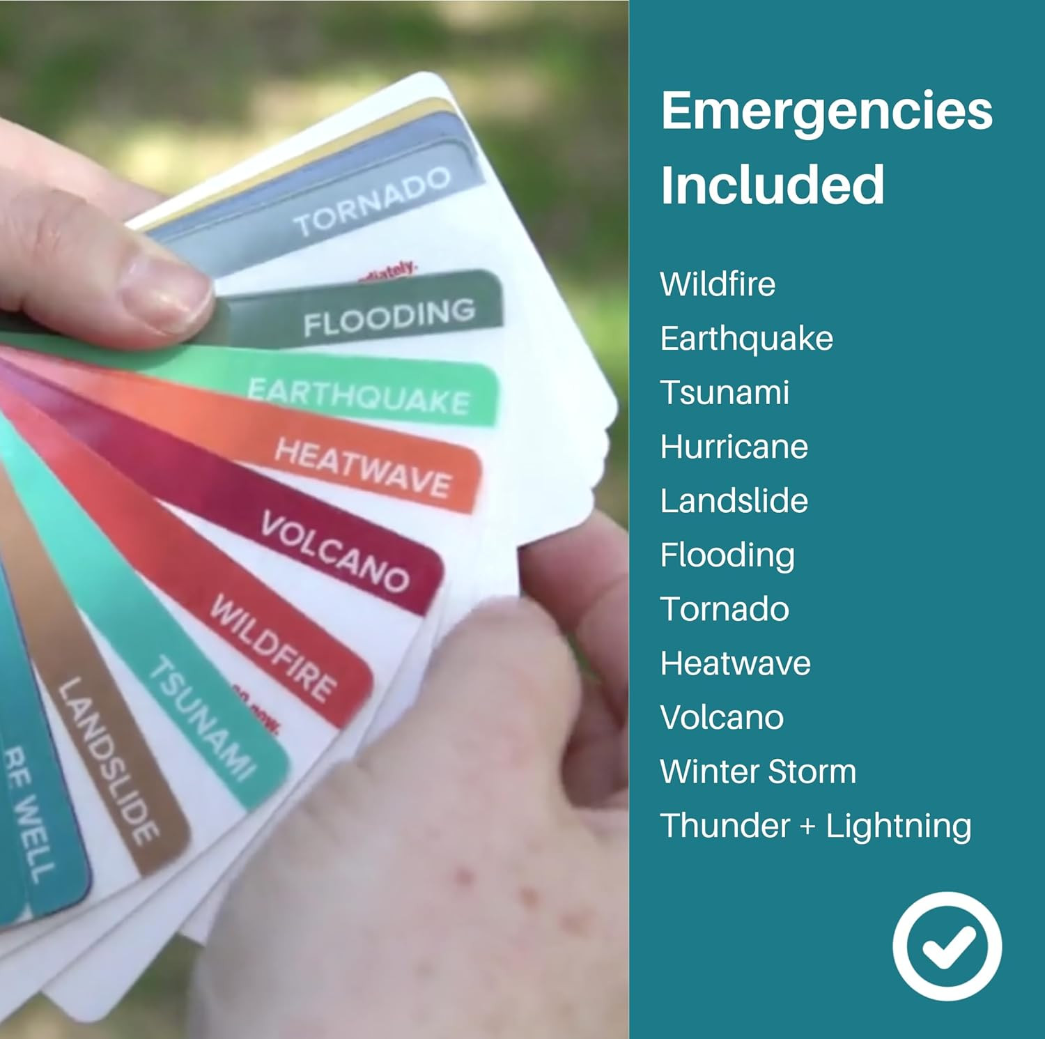 Disaster Deck – Kit Ready Emergency Survival Cards, Guide, Emergency Preparednes