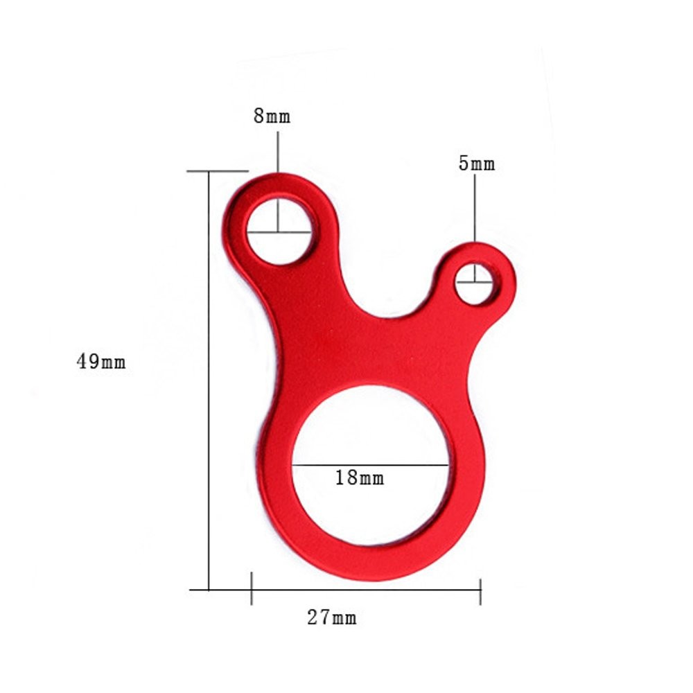 Pack of 10 Aluminum Guyline Wind Rope Buckle Cord Adjuster for Tent Red