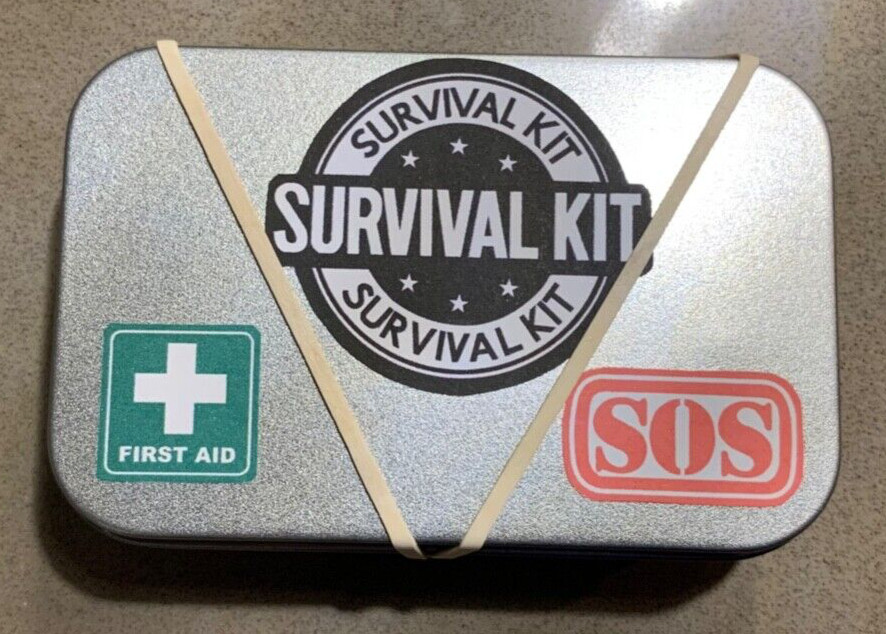 🆘 Emergency Bug Out Survival Prepper Kit Fire Fishing First Aid Sewing Tool 60+
