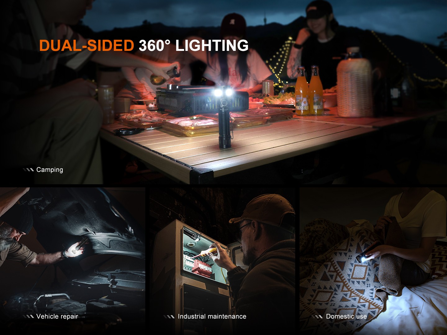Fenix LD35R 1800 Lumens Multi-Color USB-C Rechargeable Flashlight