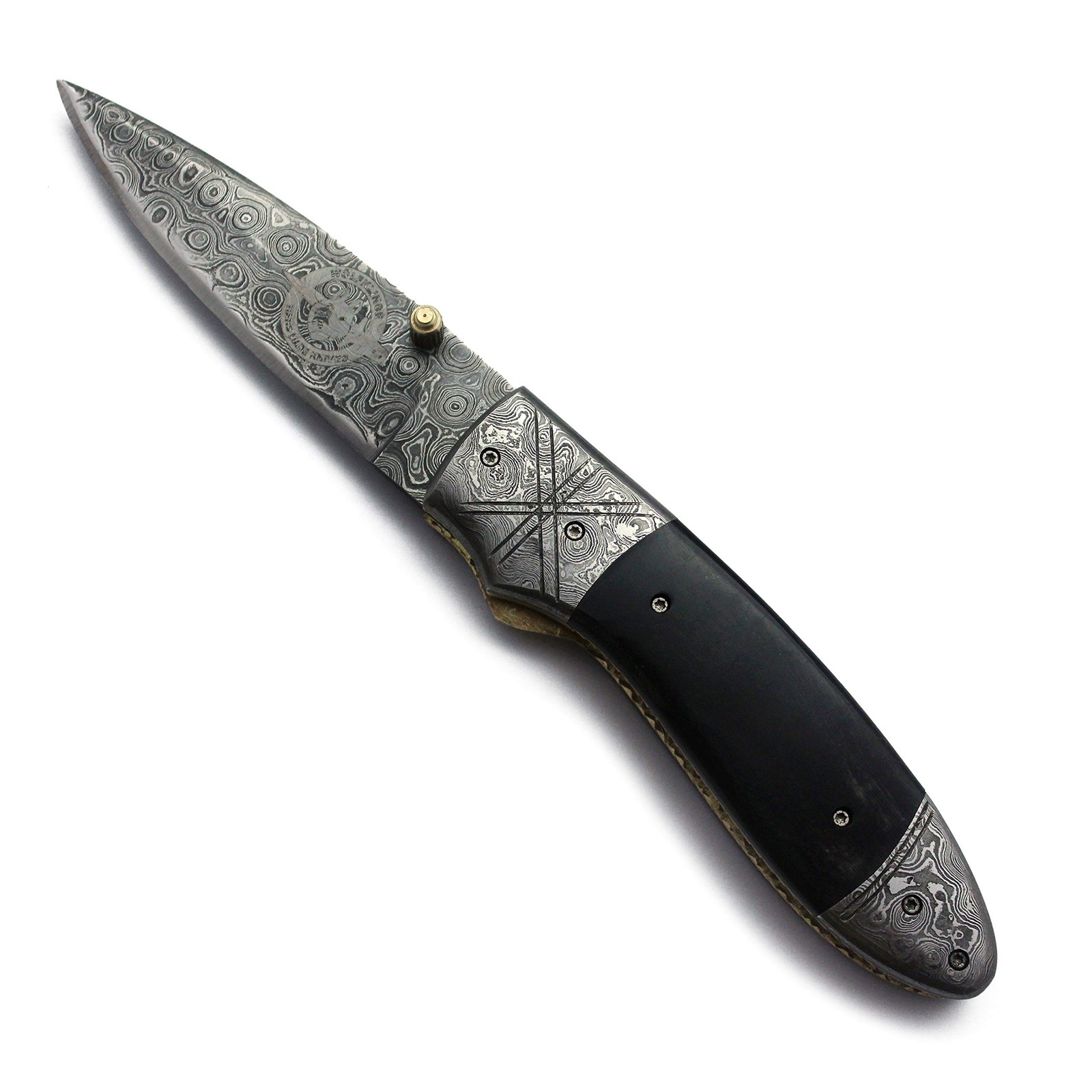 Damascus Folding Tactical Knife – Best Choice for EDC, Hunting, Survival,