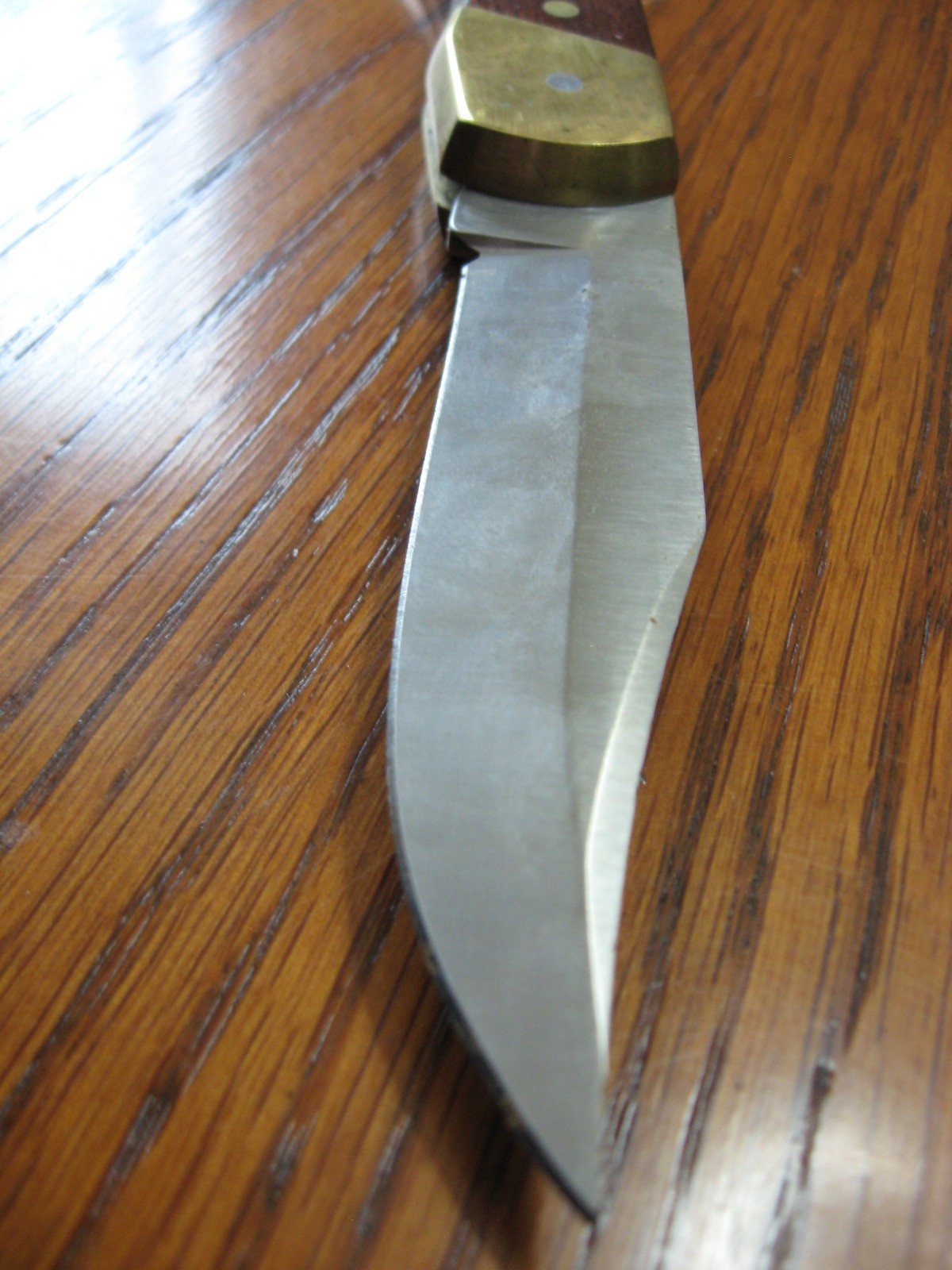 rmk99 Schrade Uncle Henry 8.7″ Folding Knife LB7 USA Wood/Brass Handle VG st135