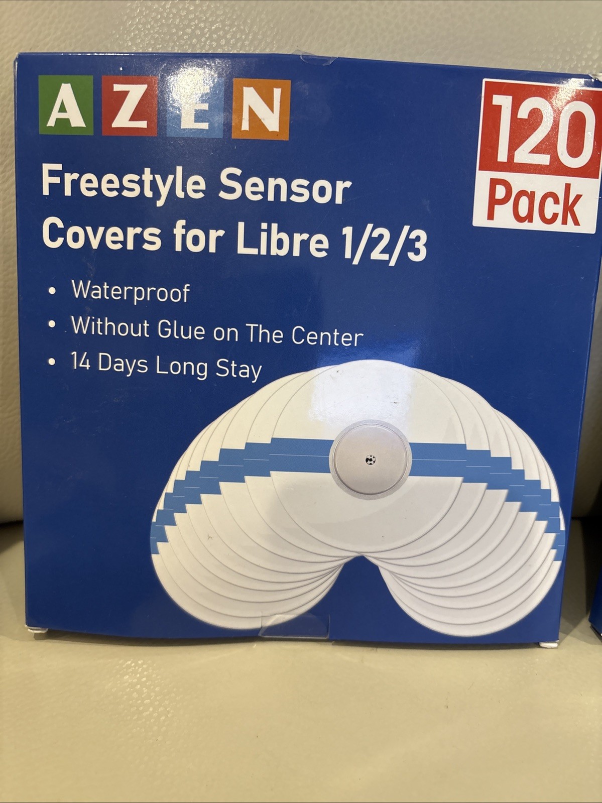 2 Pk ~ 120 Freestyle Sensor Covers for Libre 1/2/3 Waterproof Adhesive Patches