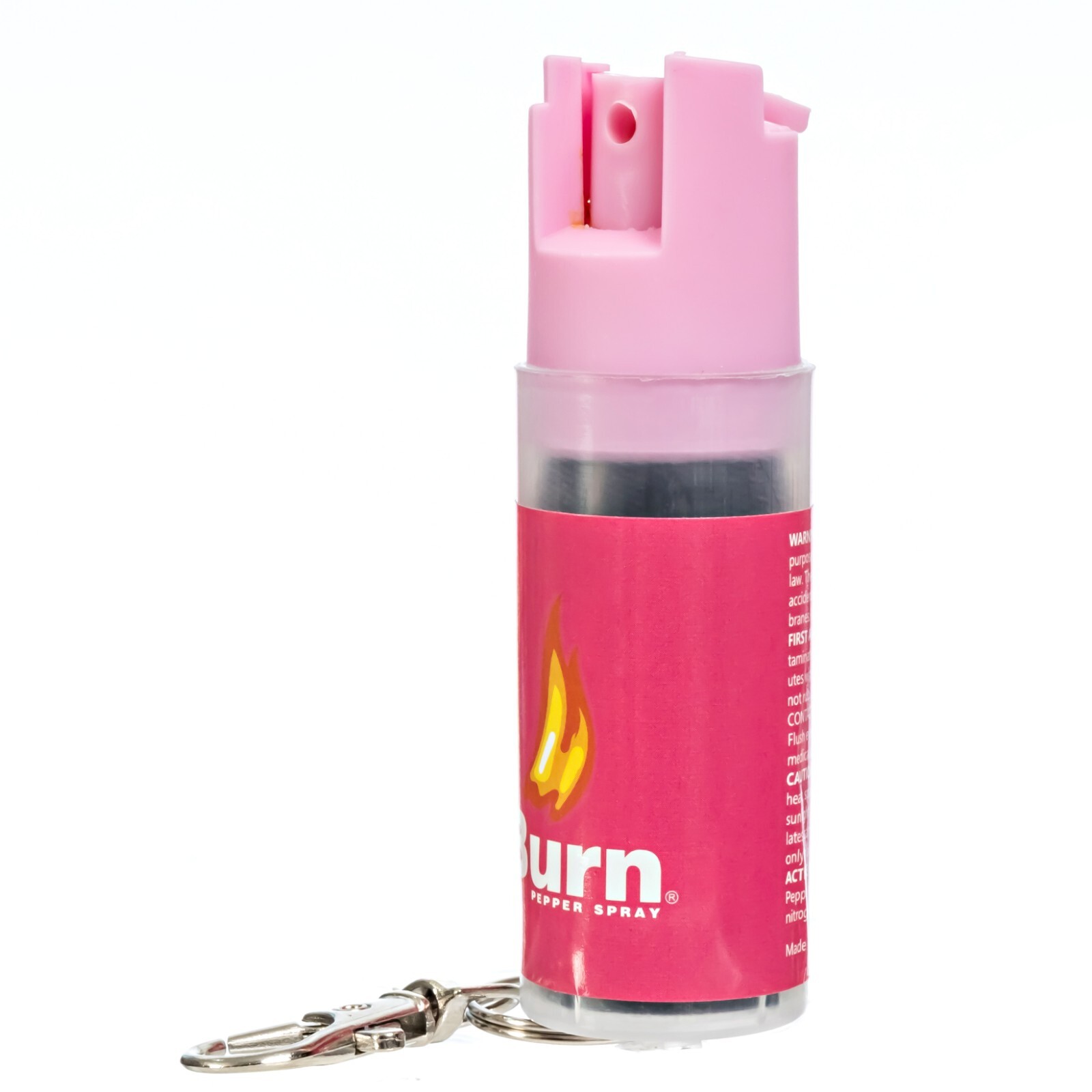 2 Pack Burn Pepper Spray 1/2oz Self Defense Security Keychain Pink
