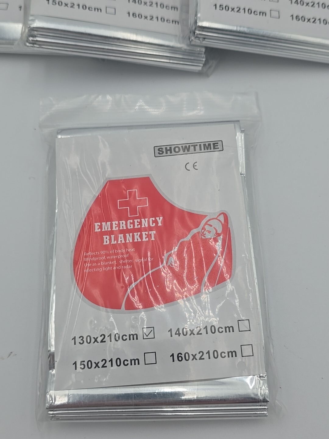 Emergency Blanket Thermal Survival Safety 7 Pack 130x210cm New