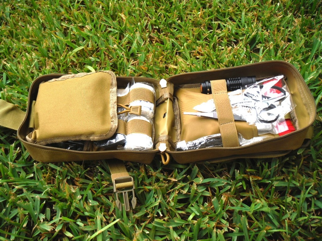 251Pcs First Aid Kit Para supervivencia,emergencia,deporte, militar,viajes,Khaki