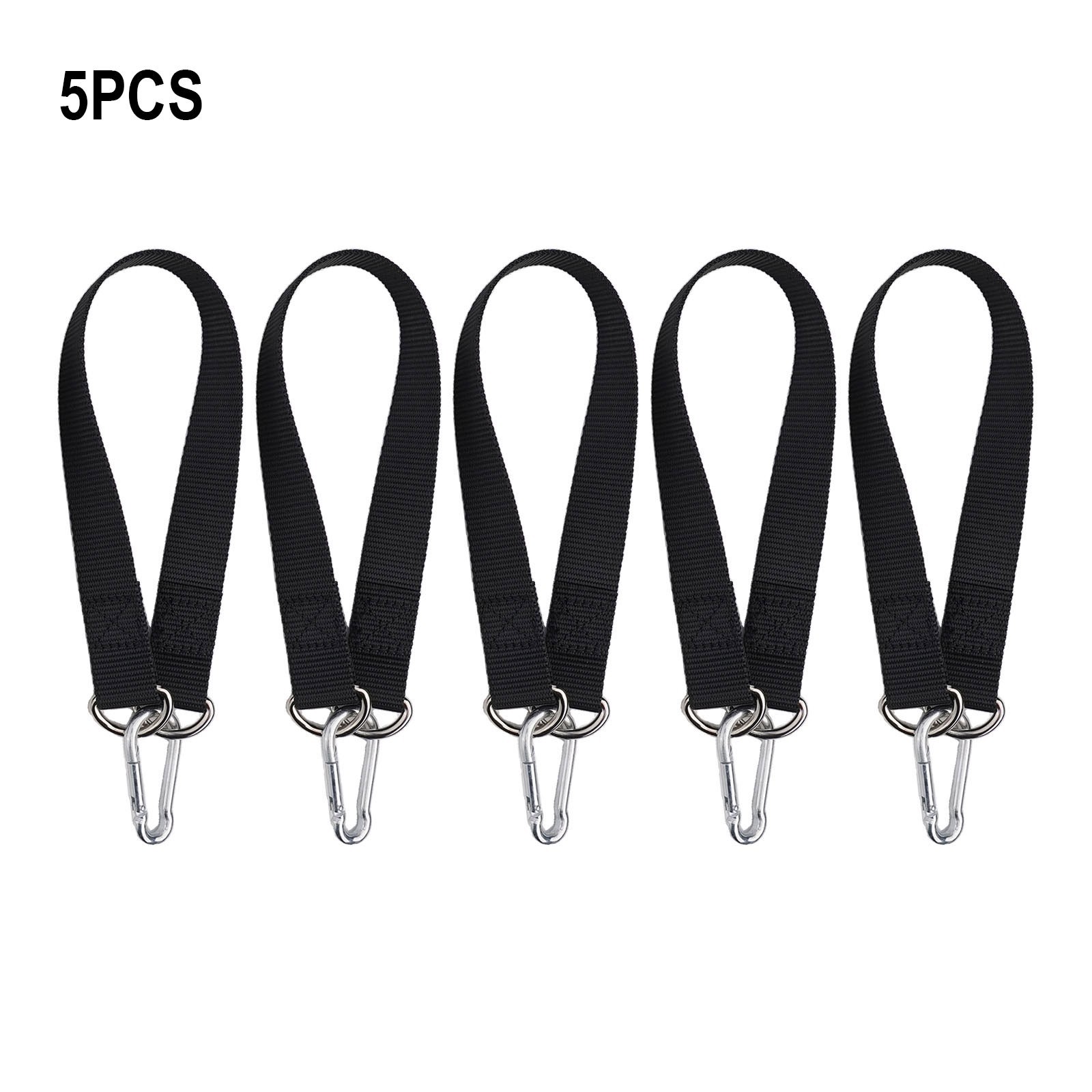 Sturdy Tree Swing Straps Set 5pcs Hook Ring Belts for Gym and Outdoor Adventure