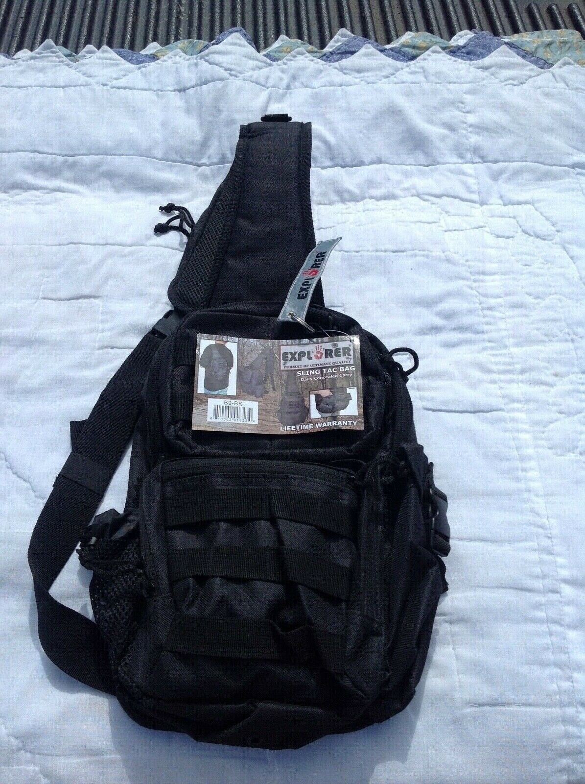 Explorer Sling Tac Bag, With Daily Conceal Carry Holster