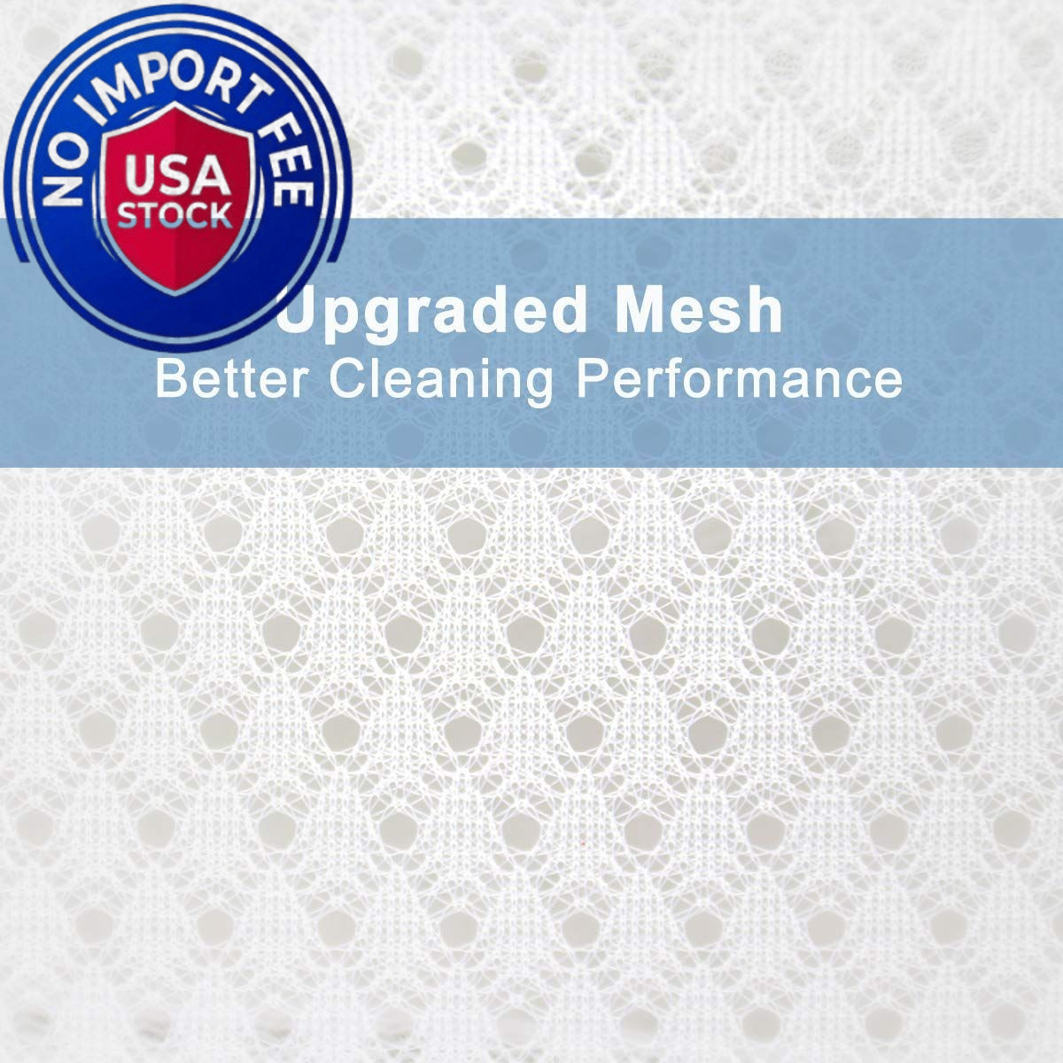 Muchfun 3Pcs Durable Diamond Mesh Laundry Bags 1Large, 1Medium, 1Small, White