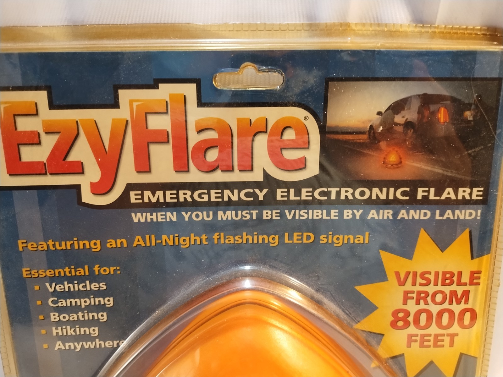 EzyFlare Emergency Roadside Electronic Flashing LED Warning Light NIP Safty Lite