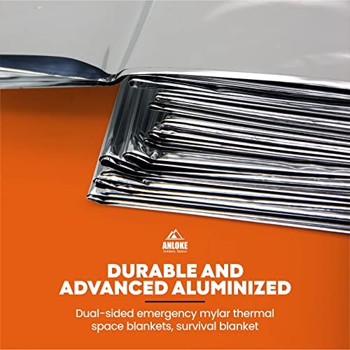 ANLOKE Emergency Blankets (10 Pack) – Plus Size Space Essential for Hiking