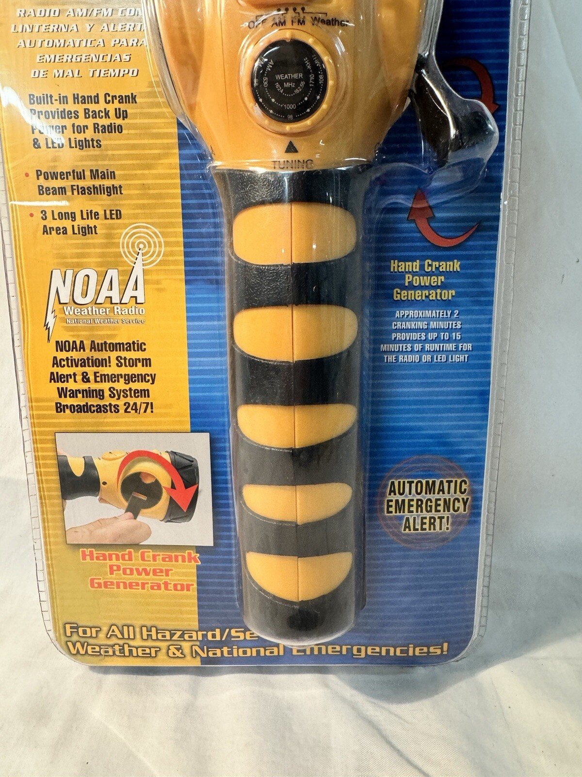 New Vector VEC173 Storm Tracker AM/FM Emergency NOAA Weather Radio Flash Light