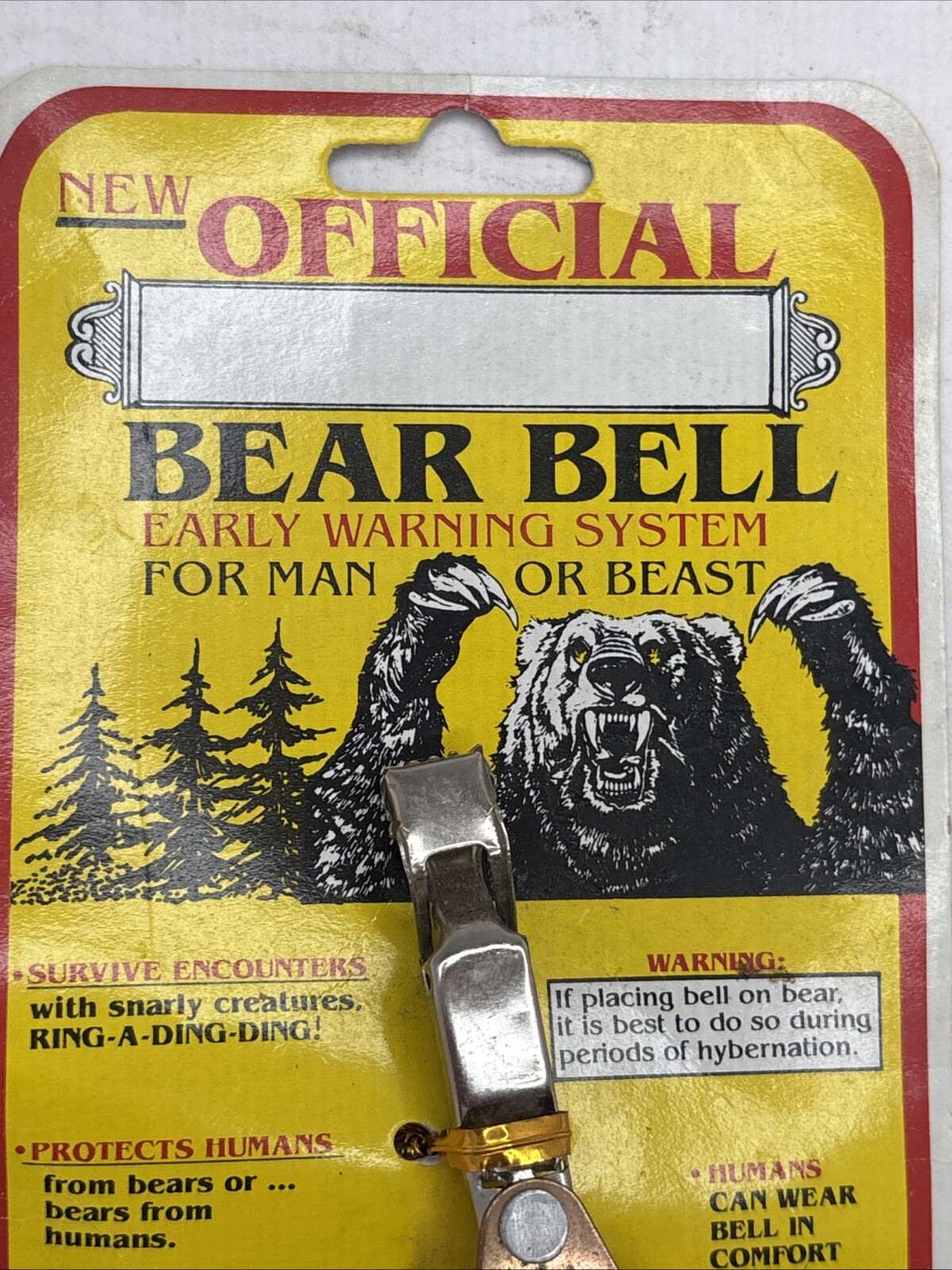 Vintage Official Bear Bell Warning Bell Taiwan