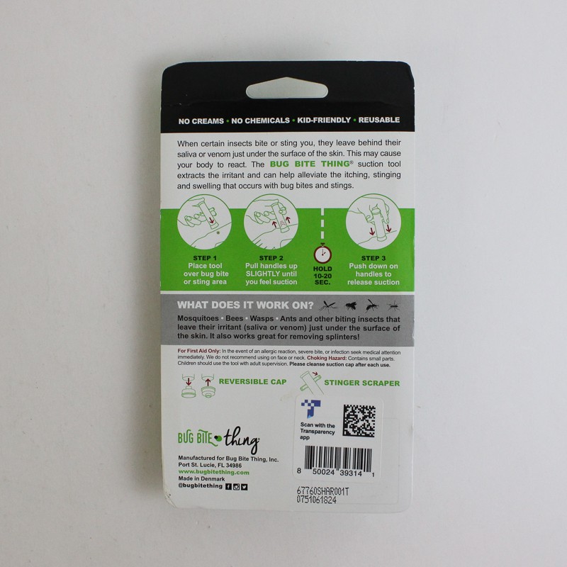 Bug Bite Thing Suction Tool Poison Remover Insect Bite and Sting 1 Pack NEW
