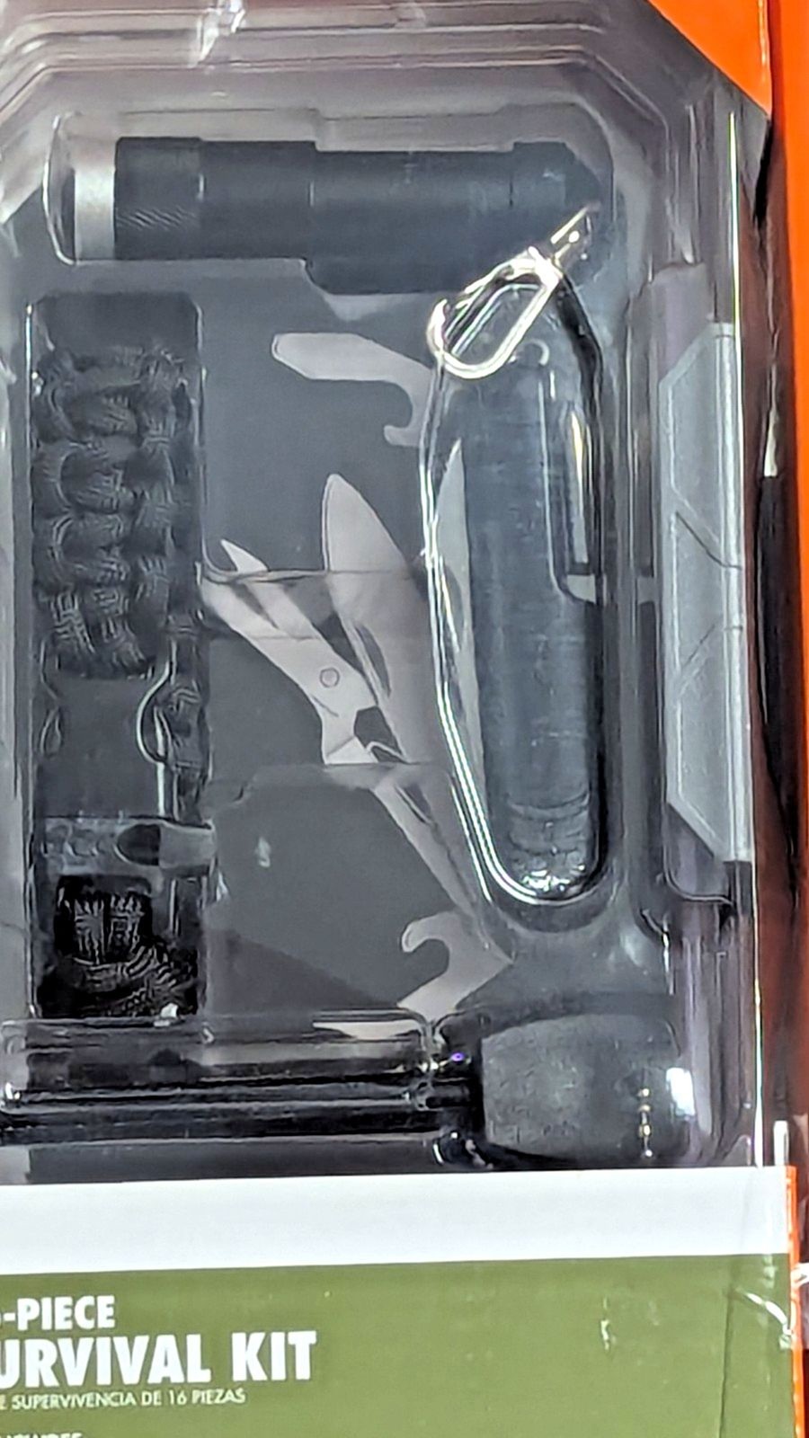 Ozark Trail 16-pc Survival Kit Case Camping Hiking Emergency Multitool Gift NEW