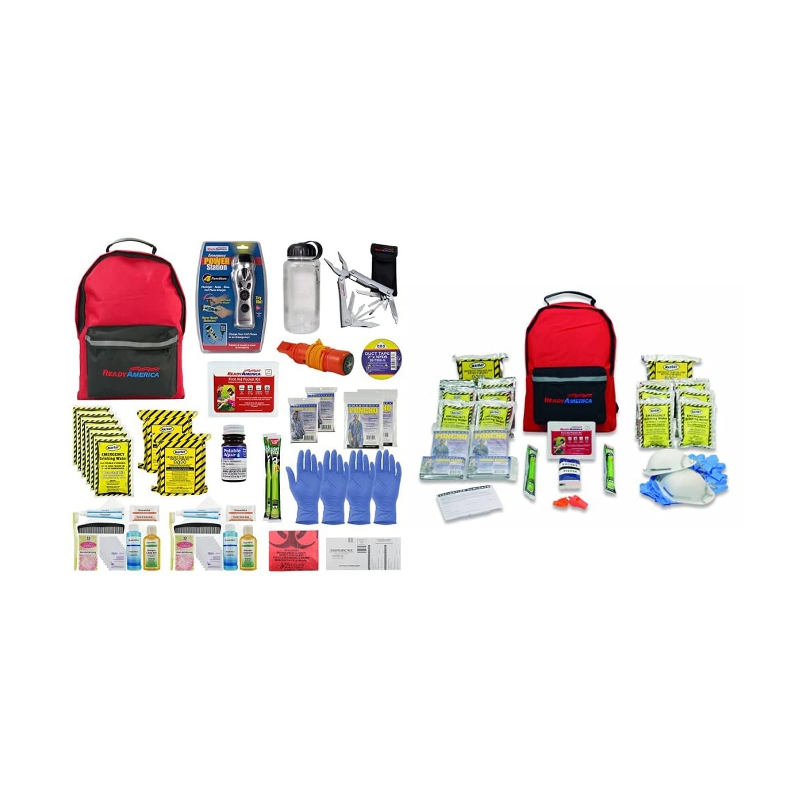 Ready America 72 Hour Deluxe Emergency Kit, 2-Person 3-Day Backpack & 70280 7…