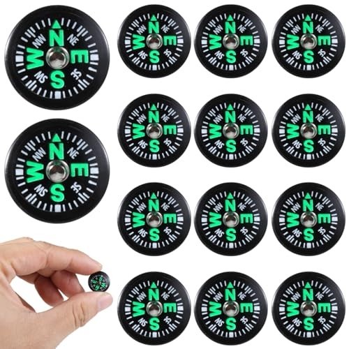 200 Pcs Mini Oil-Filled Pocket Compasses for Hiking, Camping & Survival Gear