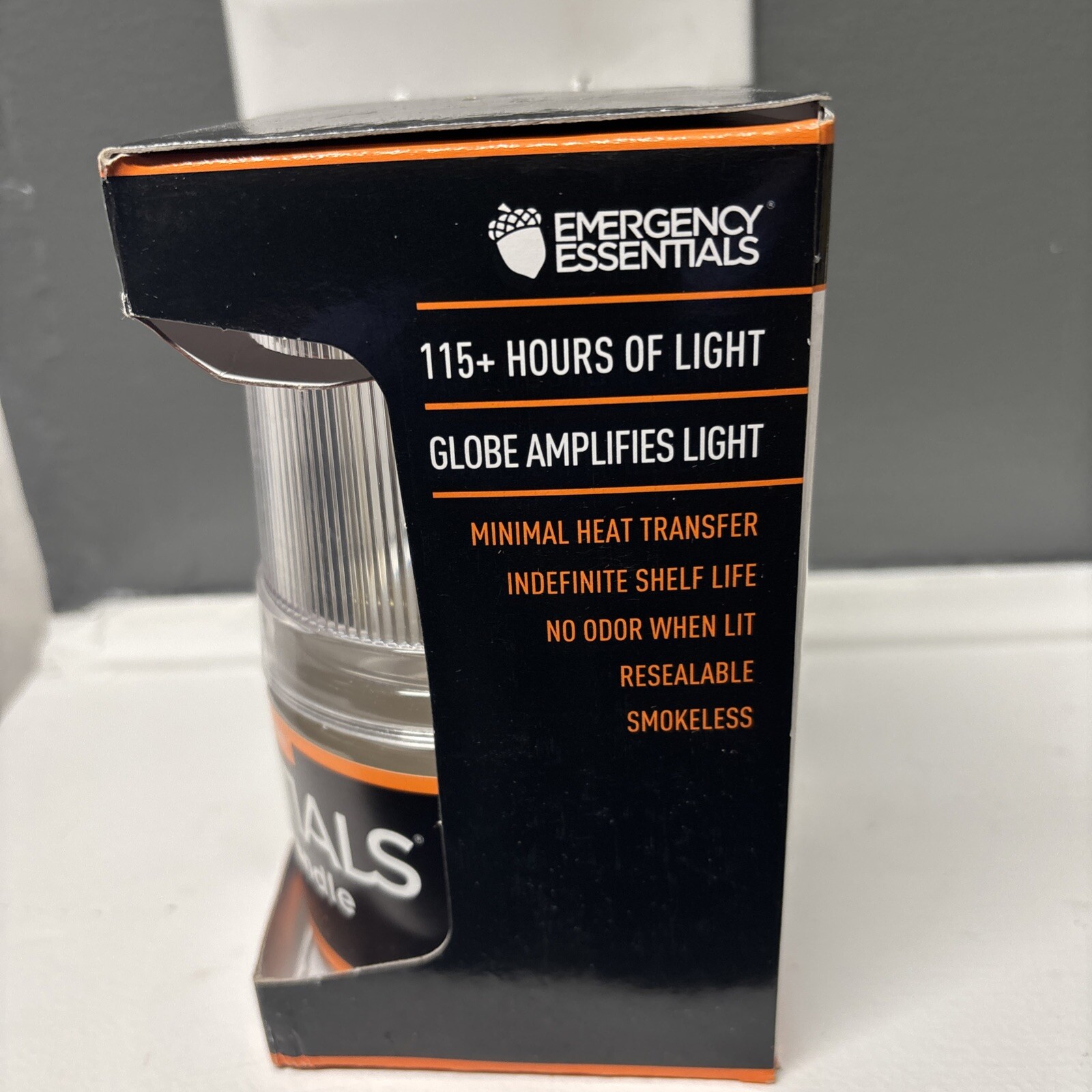 EMERGENCY ESSENTIALS 115 HOUR LONG BURNING CANDLE – SMOKELESS CAMPING / SURVIVAL
