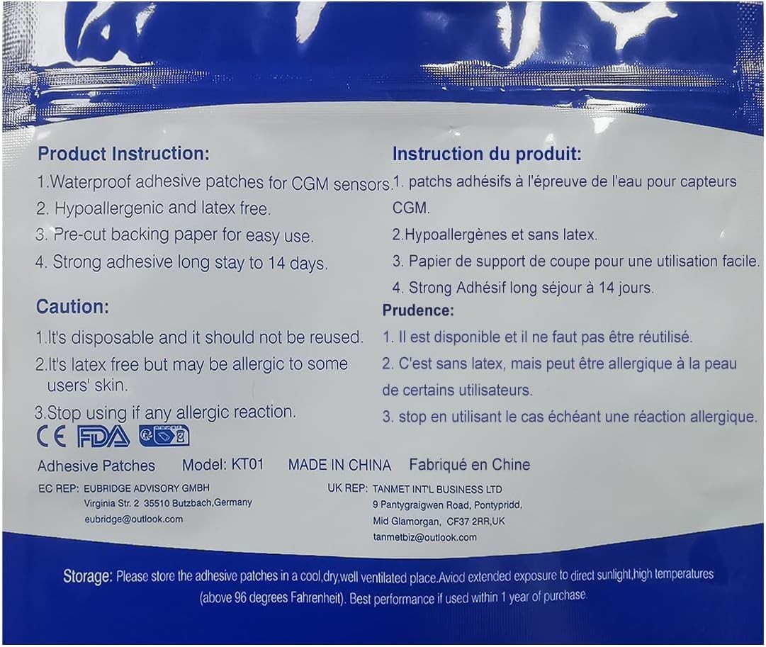 40 Pack G7 Over Patches & Floral Sensor Stickers – Waterproof & Hypoallergenic
