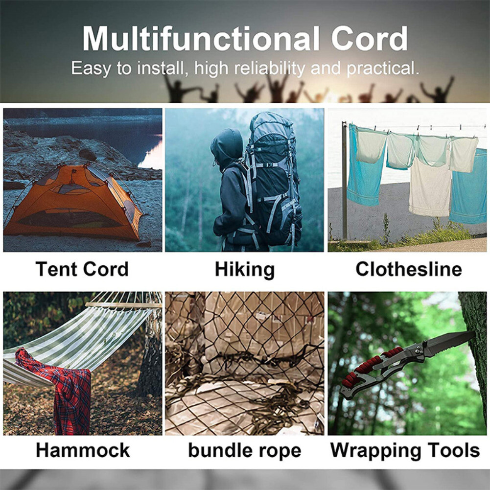 31M Military 9-Core Paracord Rope Outdoor Survival Umbrella Tent Lanyard Strap