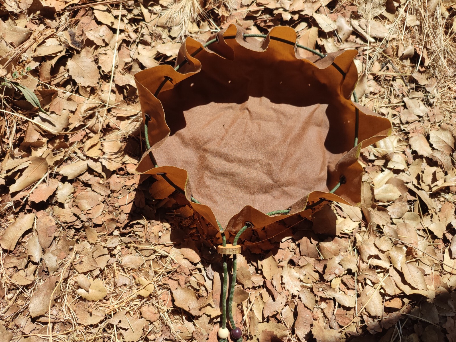 Bushcraft Tinder Fire kit Pouch Waxed Cotton Canvas Pouch Bag