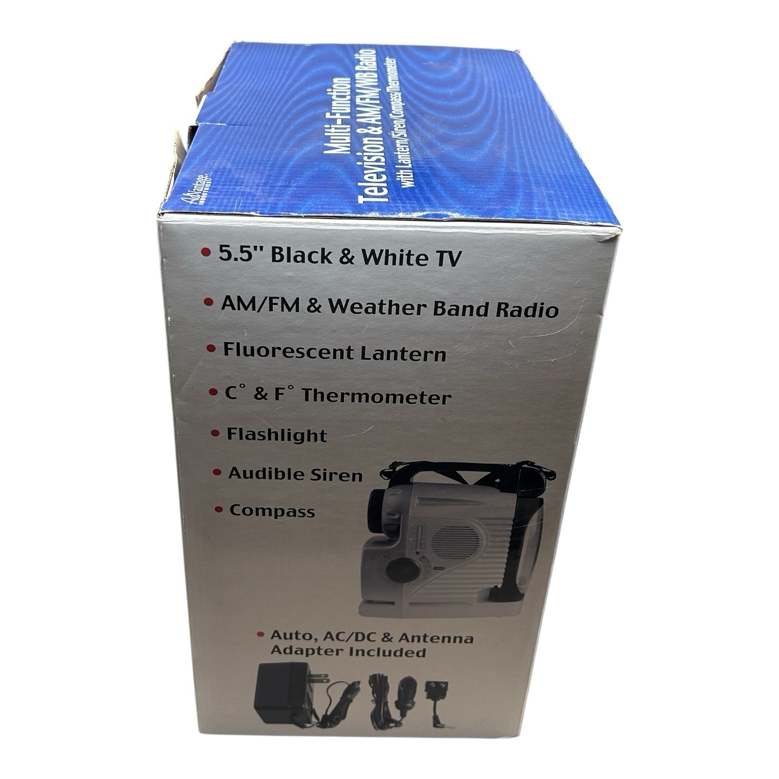 Advantage Industries Multi-Function Television & AM/FM/WB Radio W/ Lantern Siren