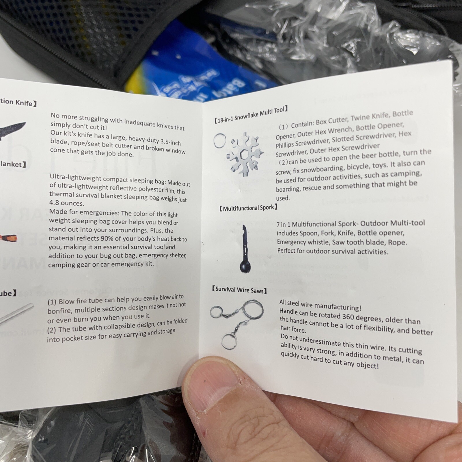 fmeida survival gear kits, 27 pieces set, perfect gift for men
