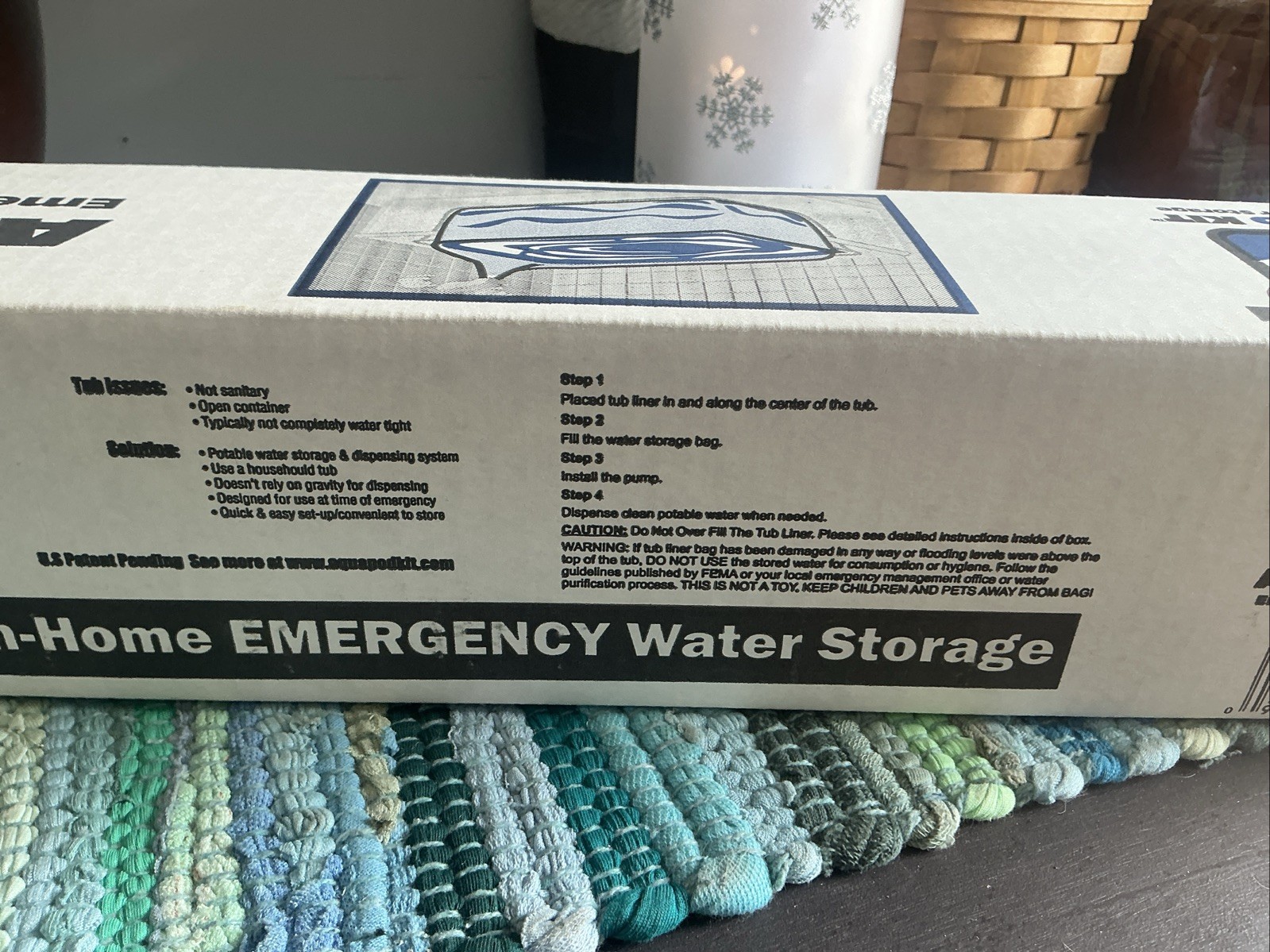 AquaPod Kit 65-gal Emergency In-Home Potable Water Storage Container/Dispenser