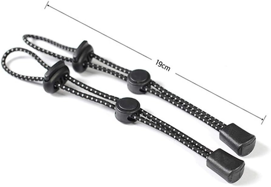 2Pcs Adjustable Black Hiking Pole Holder – Secure Carrying Solution for Outdoors