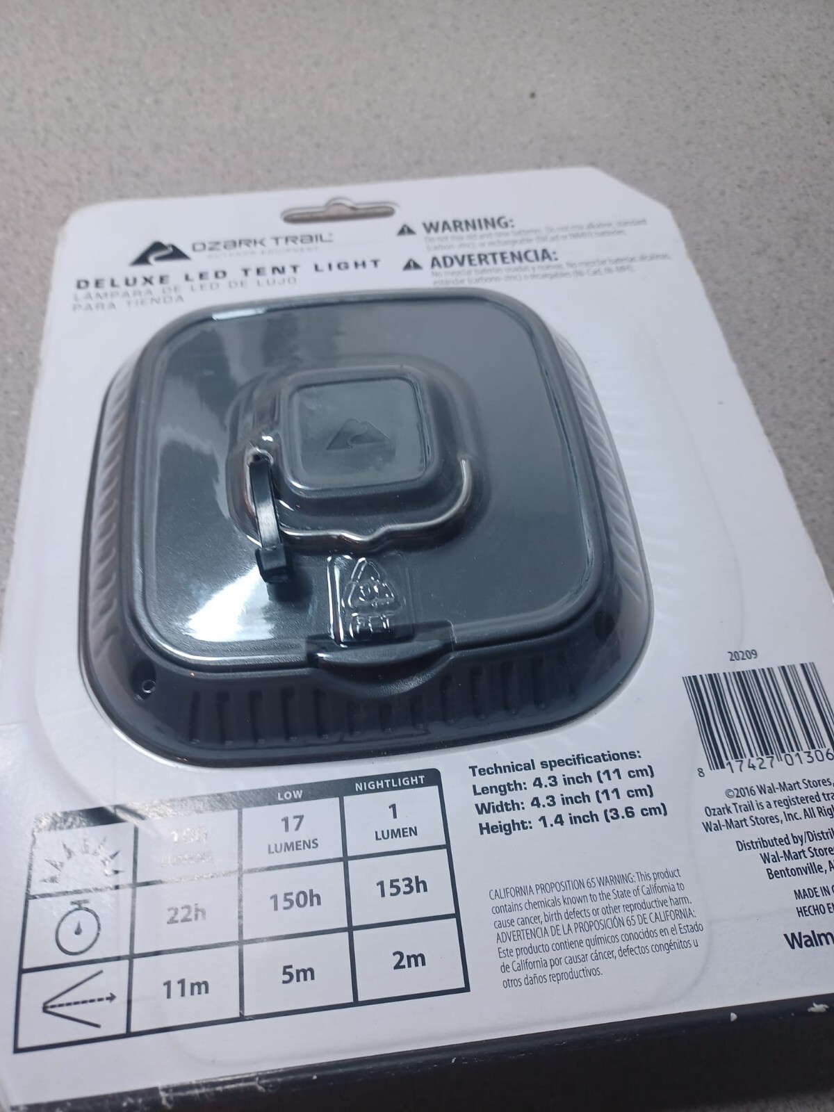 Orzark Trail Deluxe LED Tent Light New Ultra Bright 100 Lumens