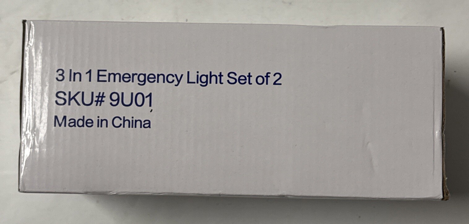 Smart Home, 3 In 1 Emergenc Light, Set Of 2
